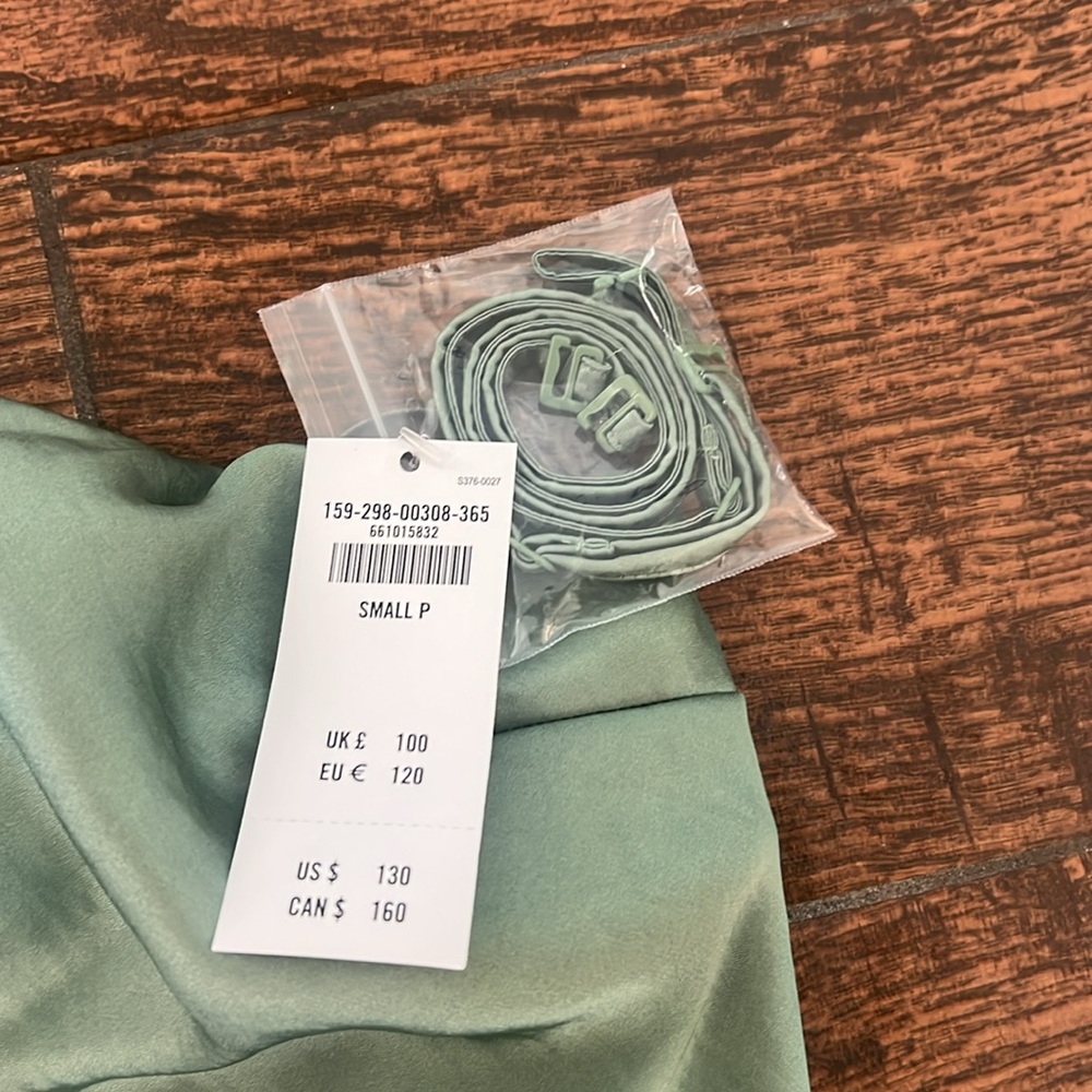 Abercrombie & Fitch Sage Green Strapless Maxi Dress - Picture 6 of 9